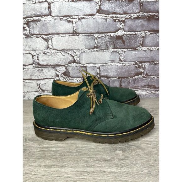 Doc Dr. Martens Green Suede Leather Oxfords Shoes Men’s Sz 10M US/43EU England main image 16